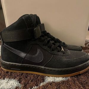 Nike Air Force 1 High Top Black Suede | Size: 8.5